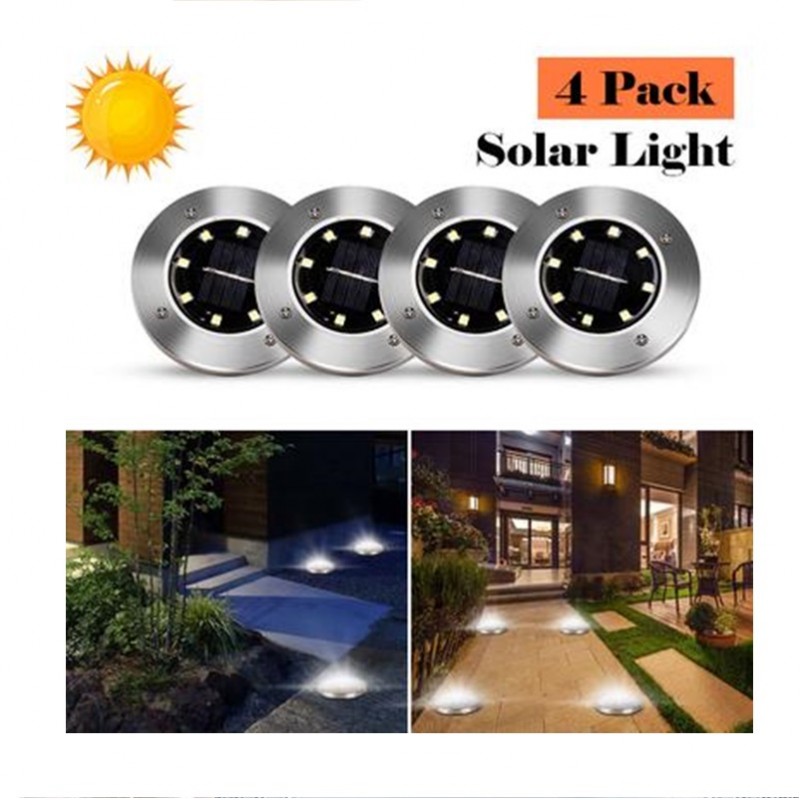 Pack 2 Foco Exterior Iluminación Solar Led – Luces Led Chile